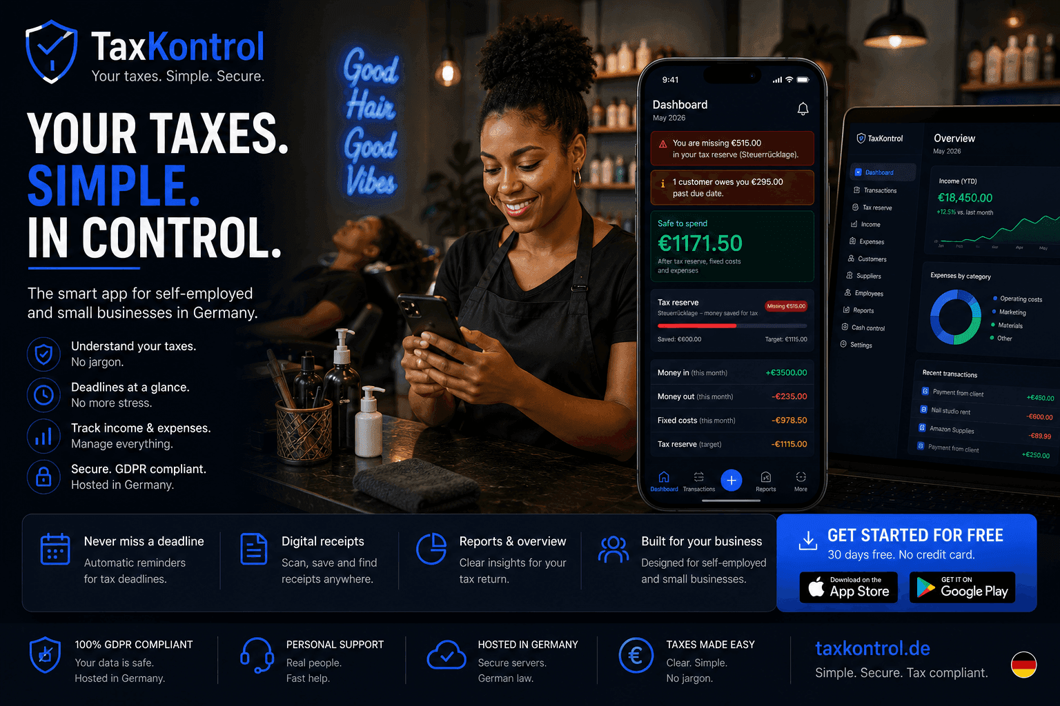 TaxKontrol — product visual